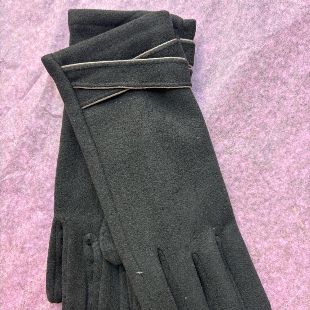 Elegant Black Gloves New One Size